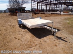 2024 Aluma 7812ESW 12' Aluminum Wood Deck Utility Trailer