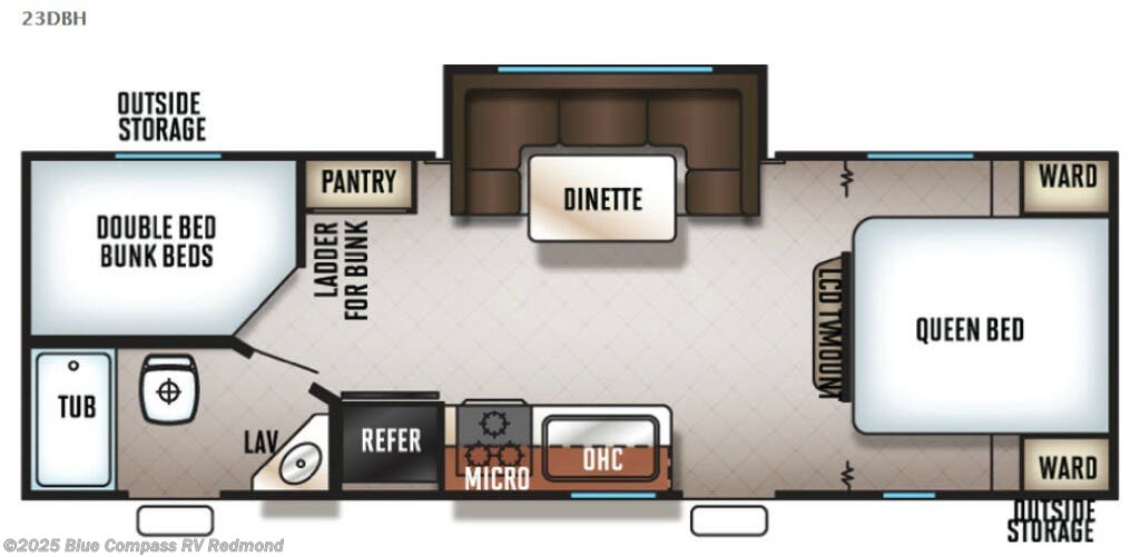 Used 2017 Forest River Cherokee Grey Wolf 23DBH available in Redmond, Oregon