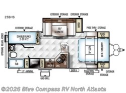 Used 2017 Forest River Flagstaff Micro Lite 25BHS available in Buford, Georgia