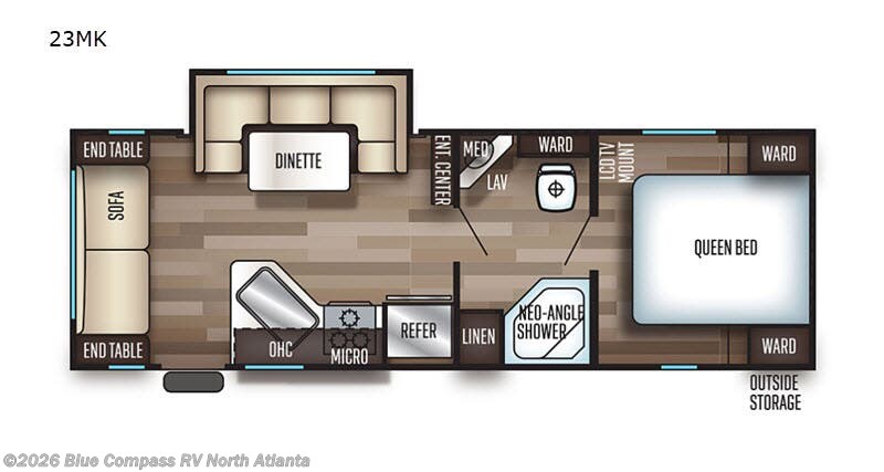 Used 2019 Forest River Cherokee Grey Wolf 23MK available in Buford, Georgia