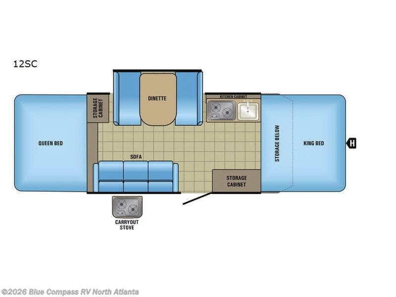 Used 2017  Jayco Jay Series Sport 12SC by Jayco from Blue Compass RV North Atlanta in Buford, GA