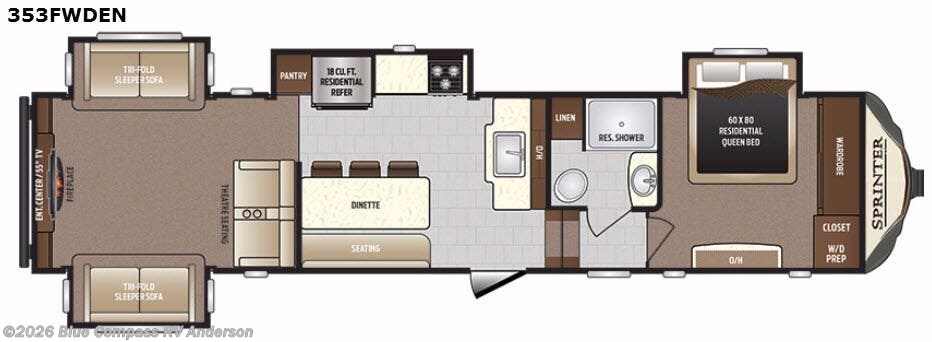 Used 2018 Keystone Sprinter 353FWDEN available in Anderson, California