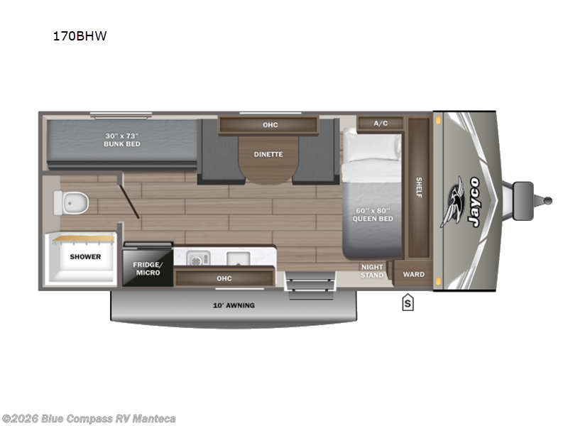 New 2027 Jayco Jay Flight 170BHW available in Manteca, California