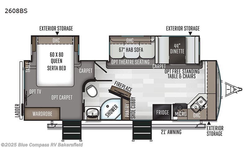 Used 2020 Forest River Rockwood Ultra Lite 2608BS available in Bakersfield, California