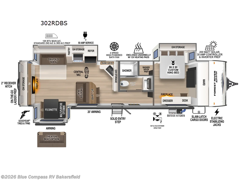 Used 2025 Forest River Grand Surveyor 302RDBS available in Bakersfield, California