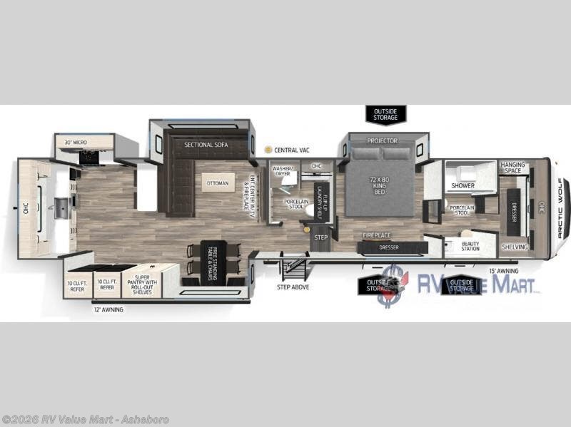New 2026 Forest River Cherokee Arctic Wolf 387ML available in Franklinville, North Carolina