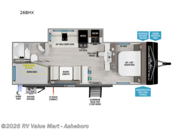 Used 2025 Grand Design Transcend Xplor 26BHX available in Franklinville, North Carolina