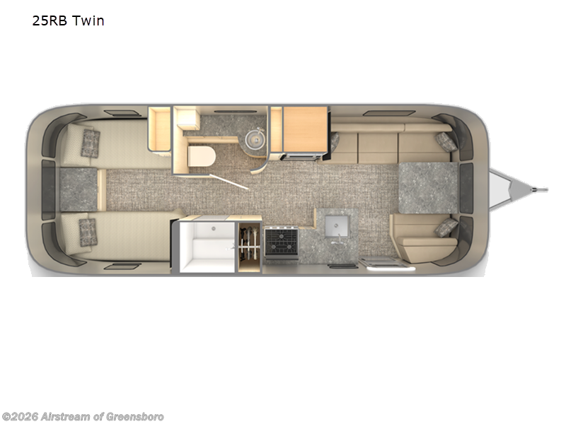 Used 2023 Airstream Flying Cloud 25RB Twin available in Colfax, North Carolina