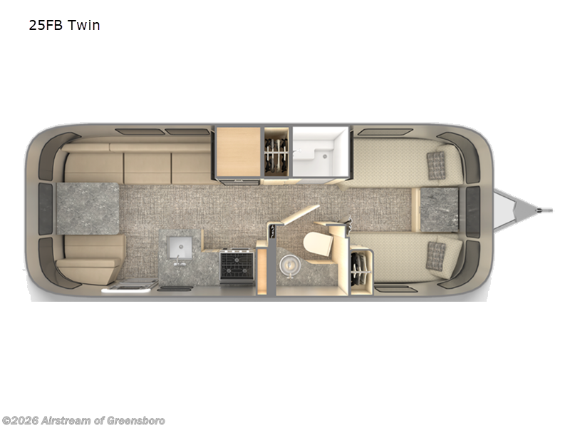 Used 2022 Airstream Flying Cloud 25FB Twin available in Colfax, North Carolina