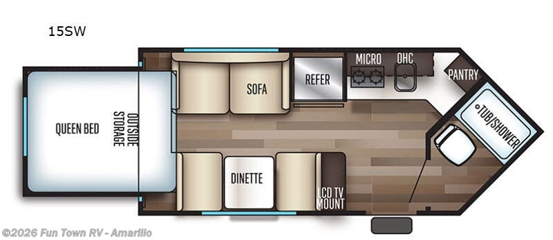Used 2019 Forest River Cherokee Wolf Pup 15SW available in Amarillo, Texas