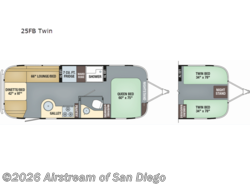 Used 2025 Airstream Trade Wind 25FB Twin available in San Diego, California