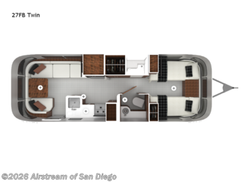 Used 2022 Airstream Globetrotter 27FB Twin available in San Diego, California