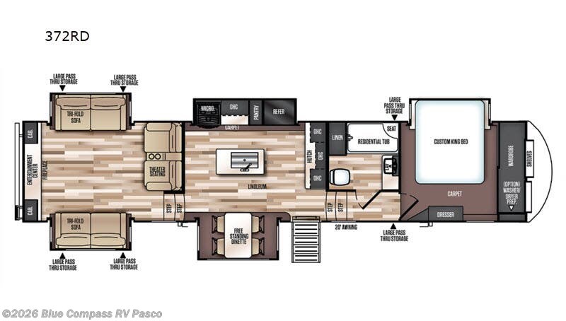 Used 2019 Forest River Wildwood Heritage Glen LTZ 372RD available in Pasco, Washington