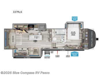 New 2026 Grand Design Reflection 337RLS available in Pasco, Washington