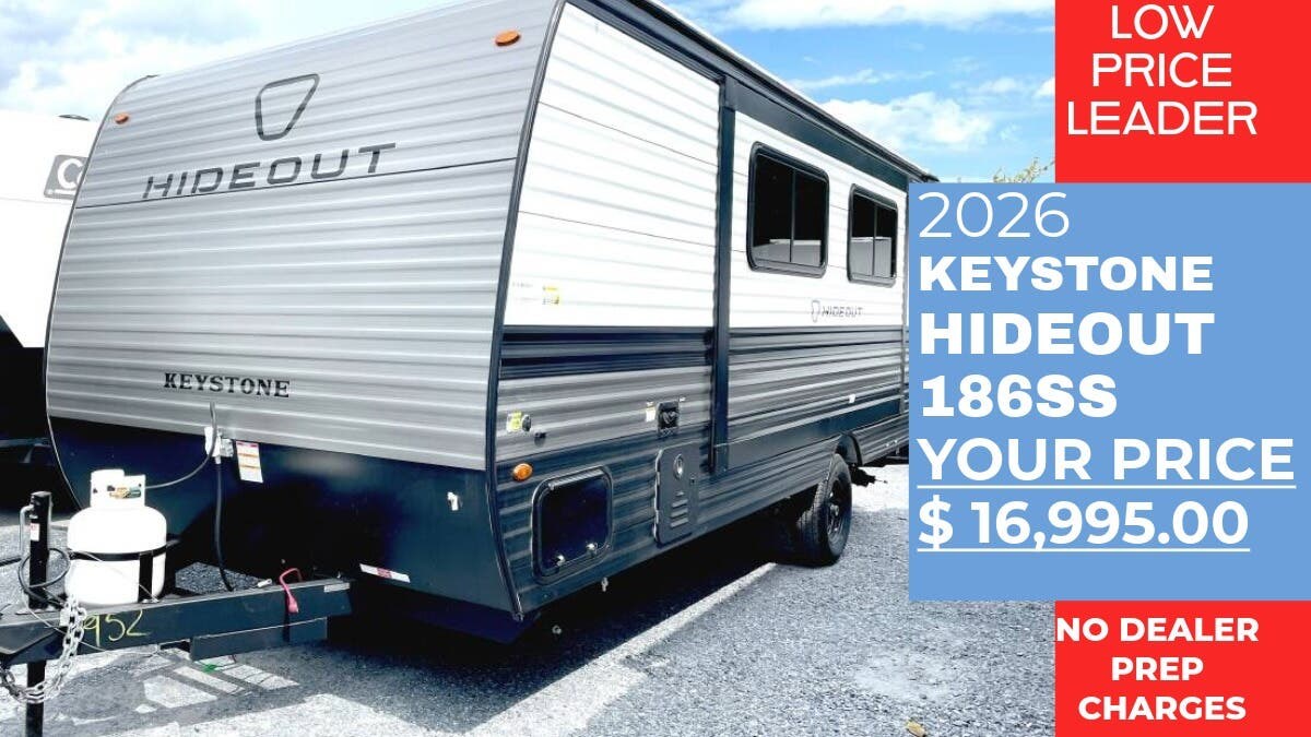 New 2026 Keystone Hideout Mini 186SS available in Panama City, Florida