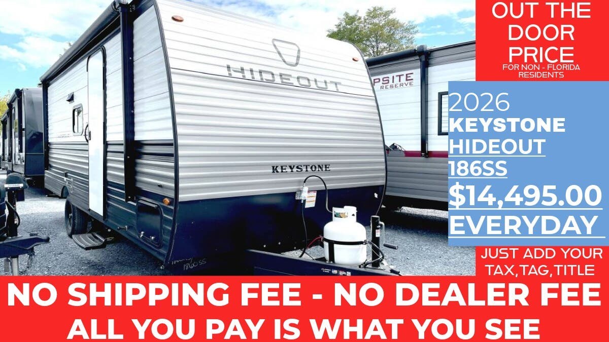 New 2026 Keystone Hideout Mini 186SS available in Panama City, Florida