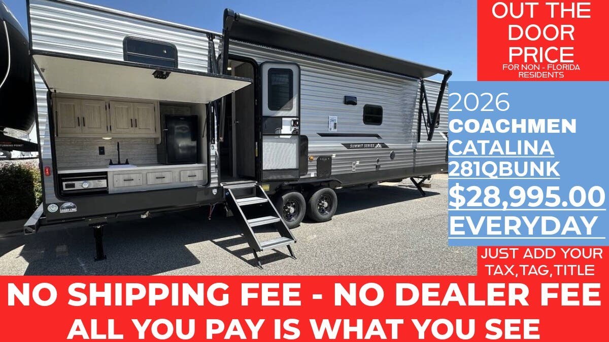 New 2026 Coachmen Catalina Summit Series 8 281QBUNK available in Panama City, Florida