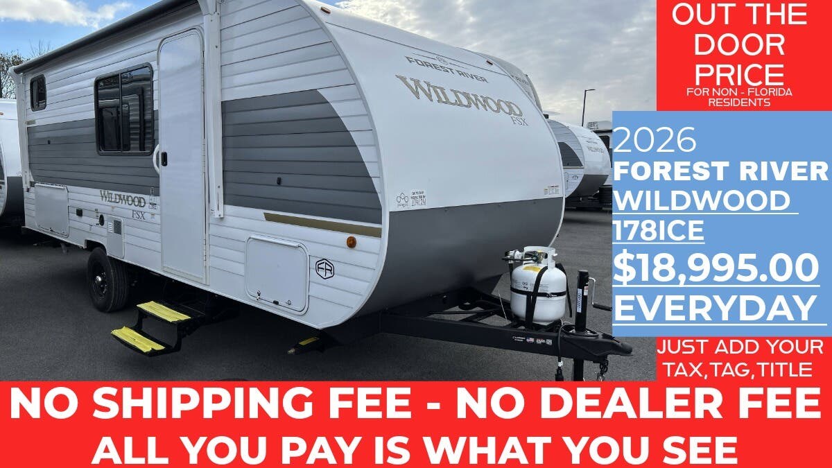 New 2026 Forest River Wildwood FSX 178ICE available in Panama City, Florida
