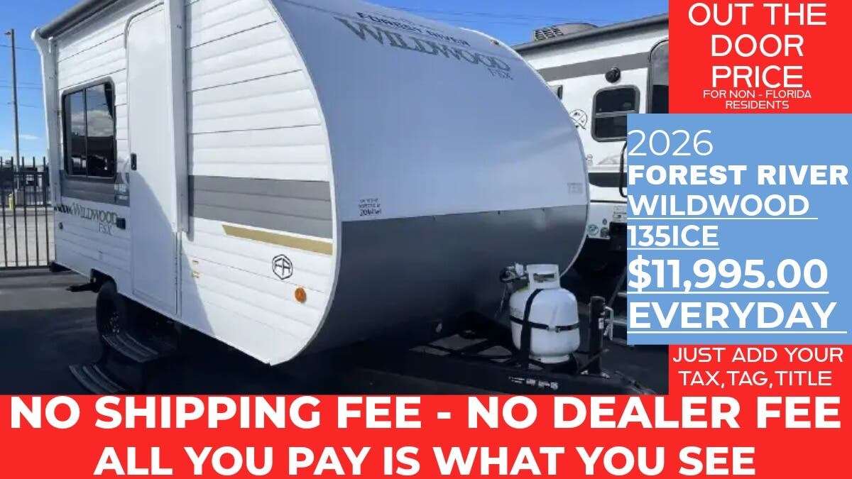 New 2026 Forest River Wildwood FSX 135ICE available in Panama City, Florida