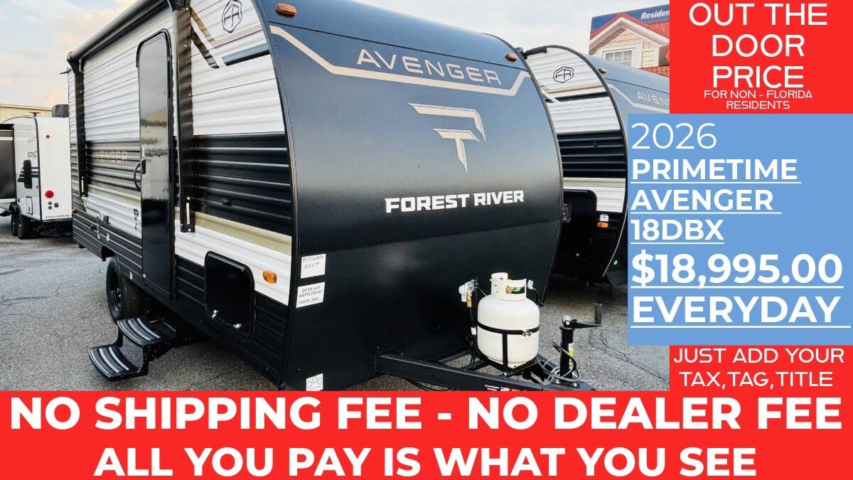 New 2026 Prime Time Avenger LT 18DBS available in Panama City, Florida