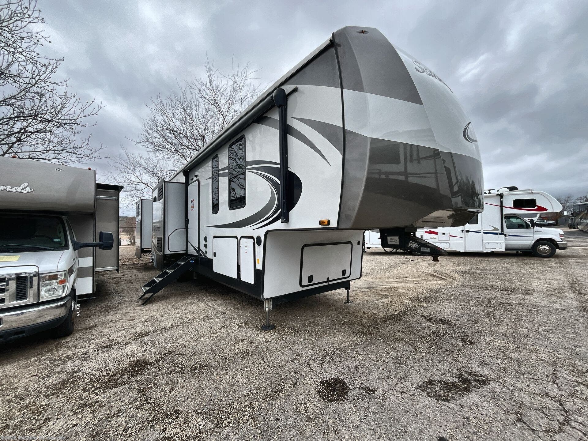 Used 2022 Forest River Sandpiper 384QBOK available in Kerrville, Texas