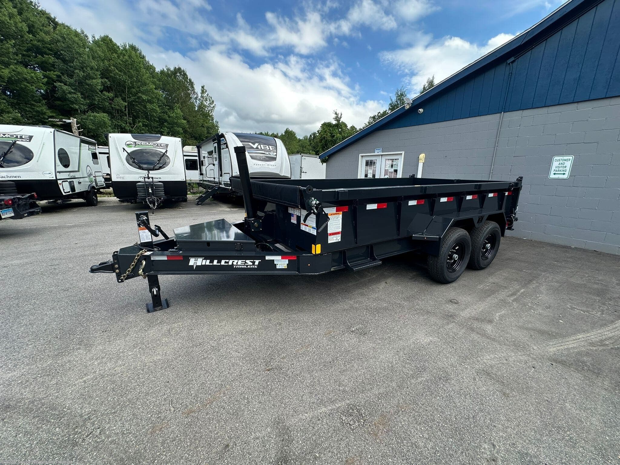 New 2026 Hillcrest Trailers  7X14 DUMP TRAILER – 14,000 GVWR | CONTRAC Base available in Canterbury, Connecticut