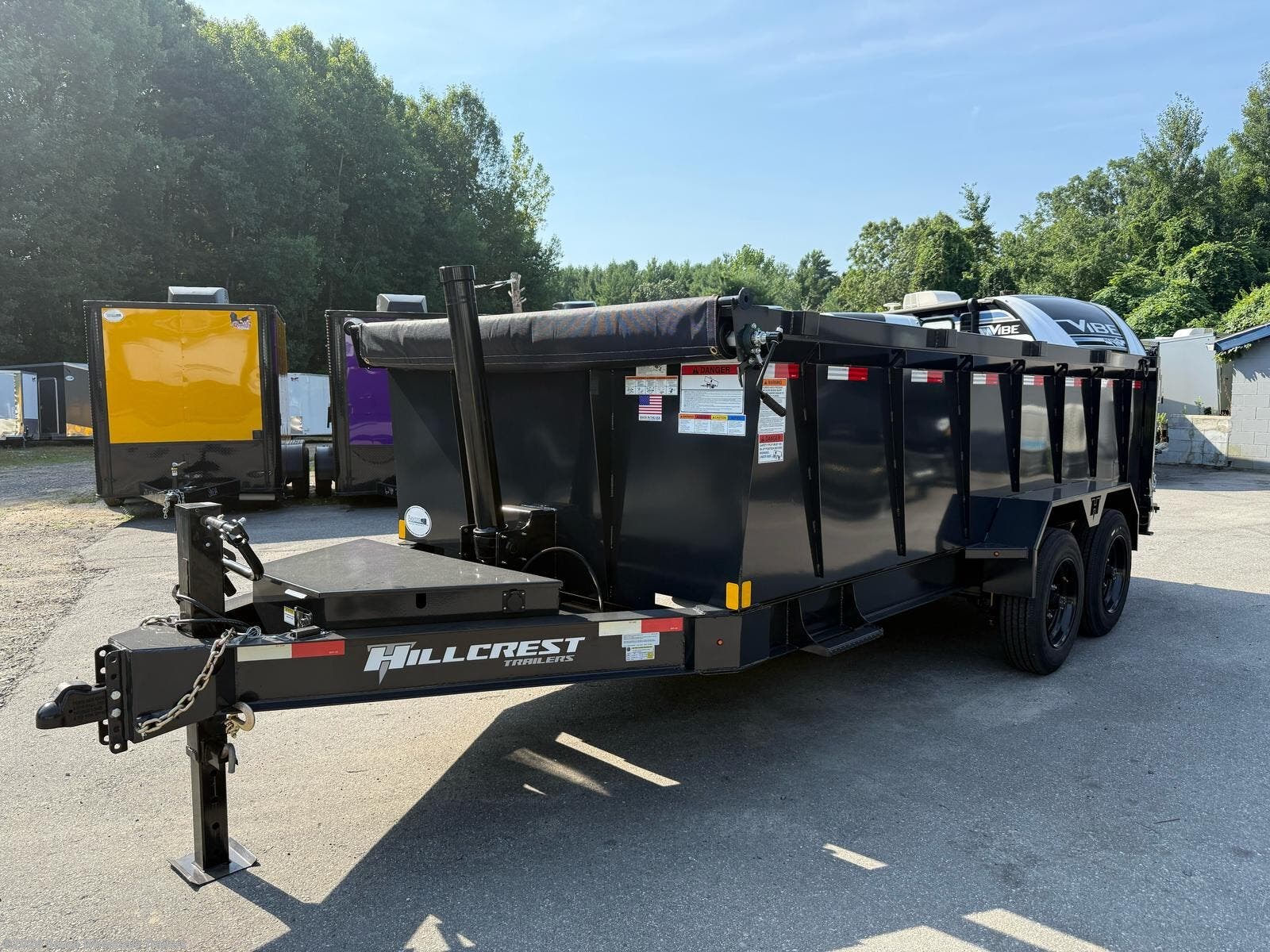 New 2026 Hillcrest Trailers  7X16 17600 GVWR DUMP TRAILER - 40 INCH SI Base available in Canterbury, Connecticut