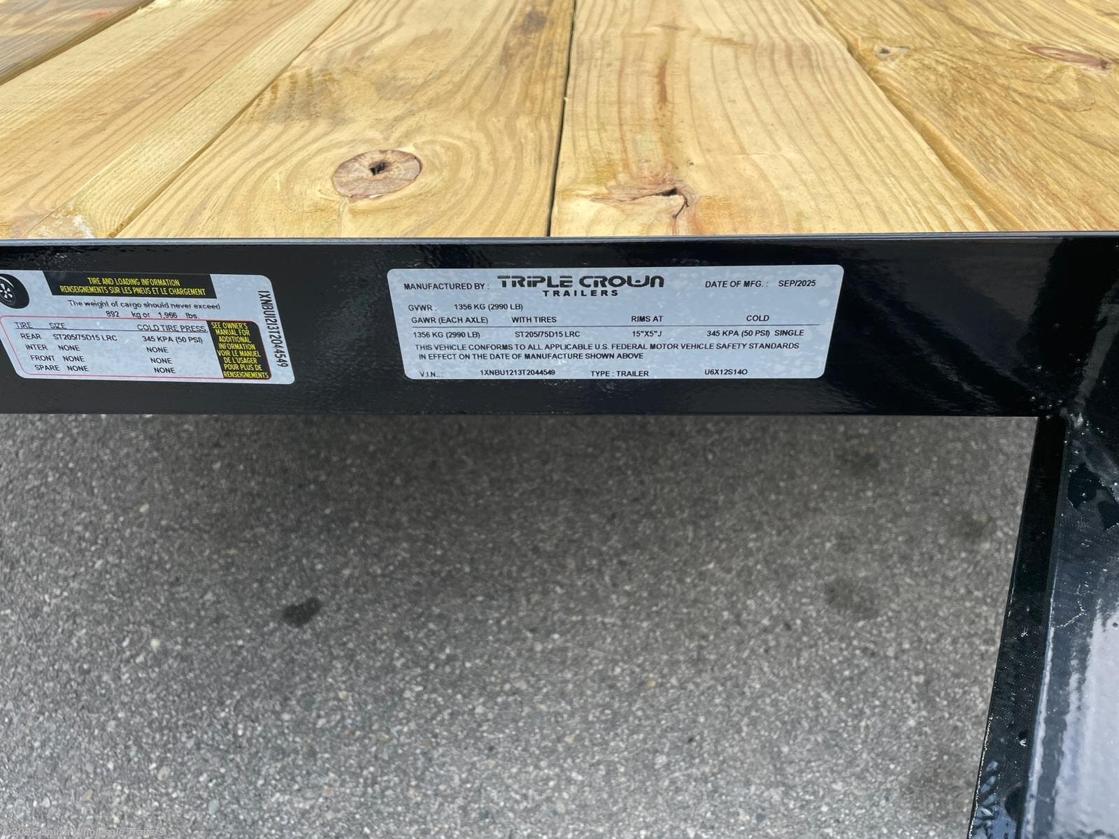 New 2026 Triple Crown Utility 6X12SA  TRAILER Base available in Canterbury, Connecticut