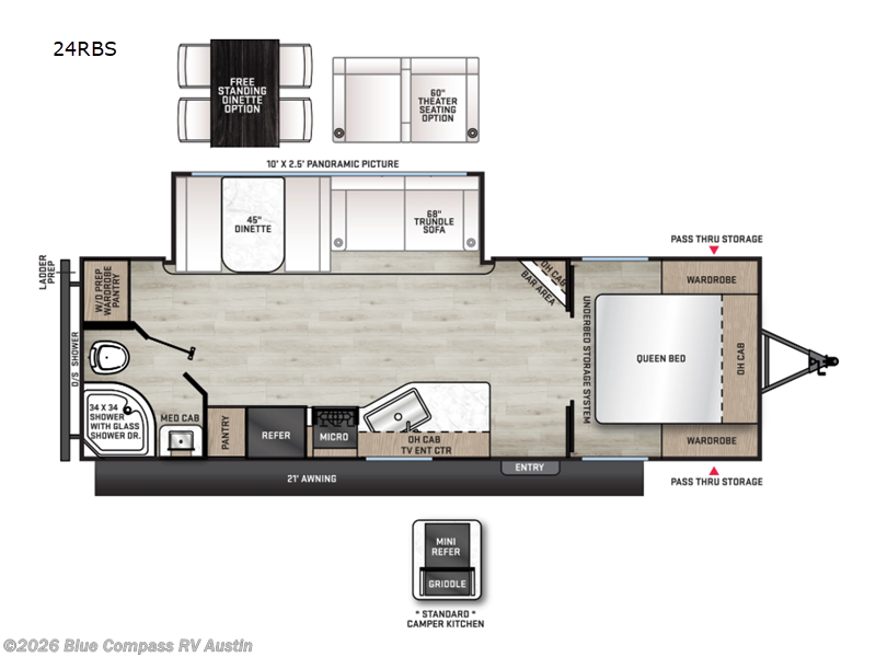 New 2026 Forest River Aurora 24RBS available in Buda, Texas