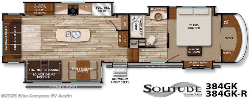 Used 2016 Grand Design Solitude 384GK available in Buda, Texas