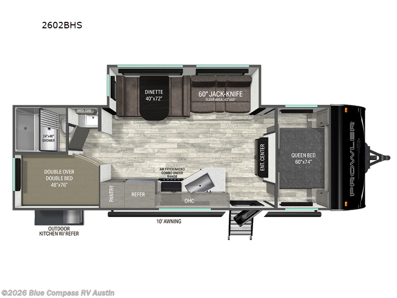 New 2027 Heartland Prowler 2602BHS available in Buda, Texas