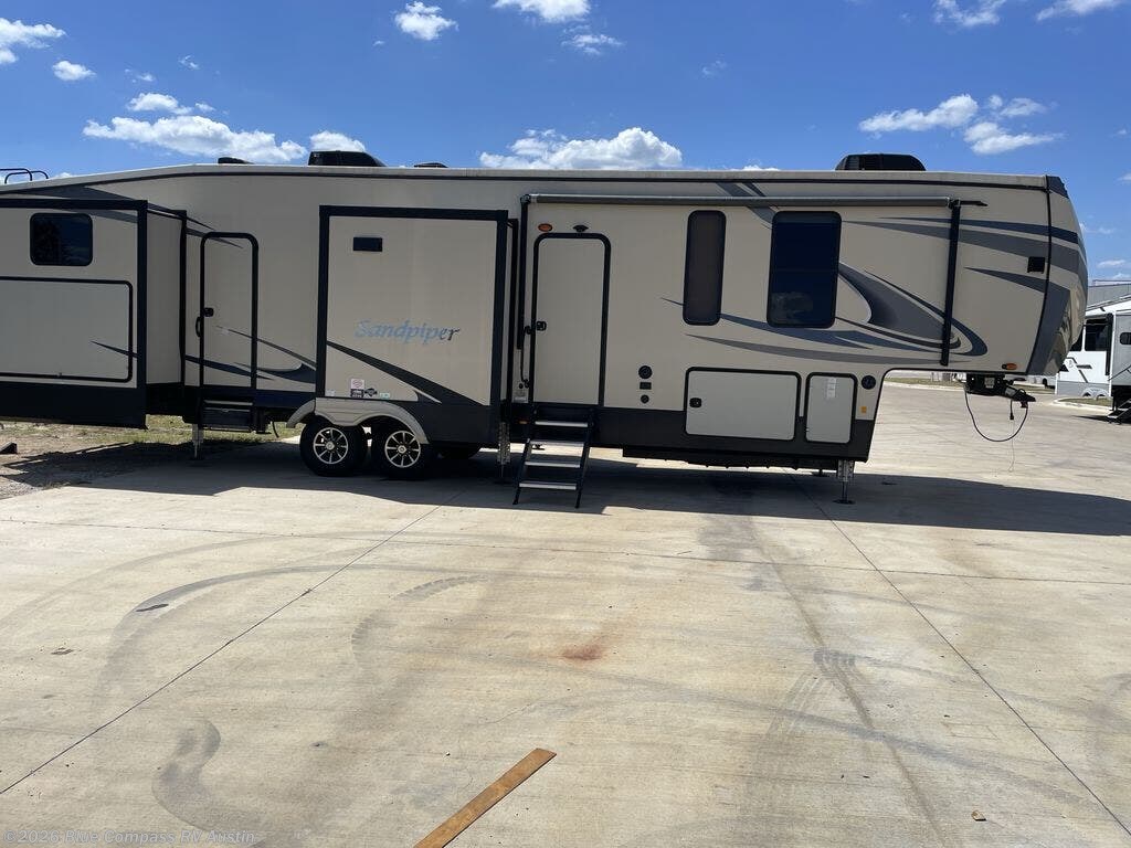 Used 2021 Forest River Sandpiper 384QBOK available in Buda, Texas