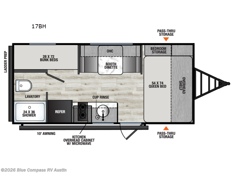 Used 2027  Forest River Viking 3K Series 17BH by Forest River from Blue Compass RV Austin in Buda, TX