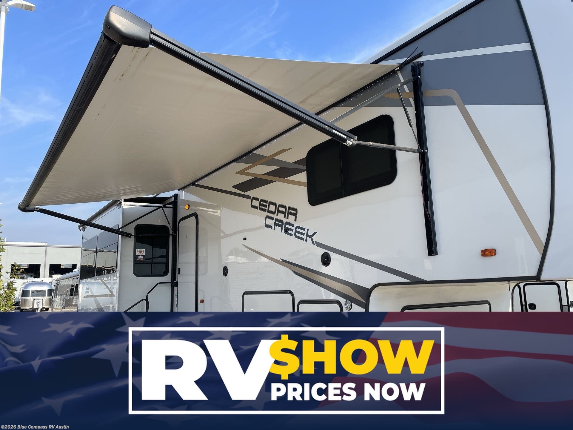 Used 2022  Forest River Cedar Creek 345IK by Forest River from Blue Compass RV Austin in Buda, TX