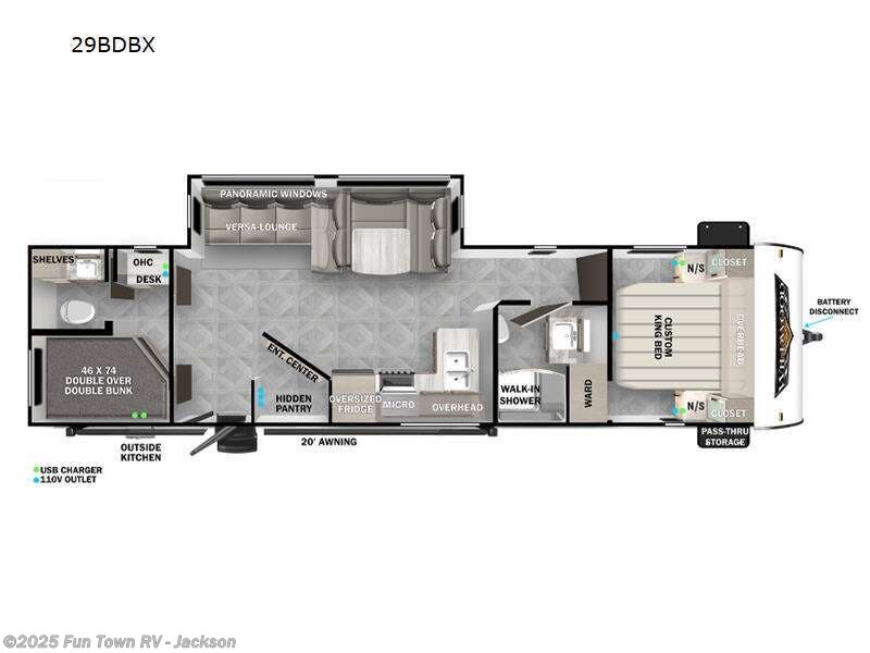 Used 2023 Forest River Wildwood 29BDBX available in Jackson, Mississippi