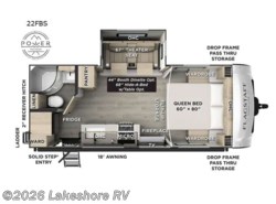 New 2027 Forest River Flagstaff Micro Lite 22FBS available in Muskegon, Michigan