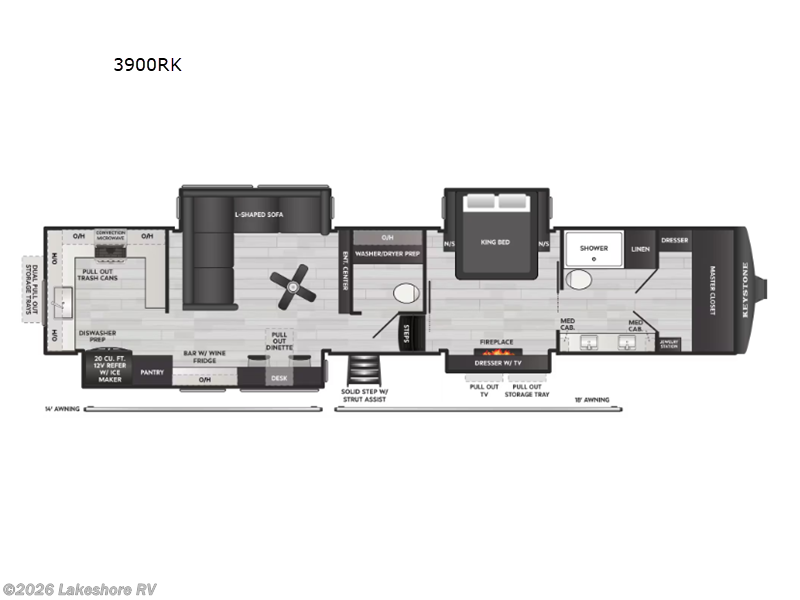New 2026 Keystone Montana 3900RK available in Muskegon, Michigan