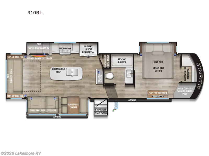 New 2026 Alliance RV Paradigm 310RL available in Muskegon, Michigan