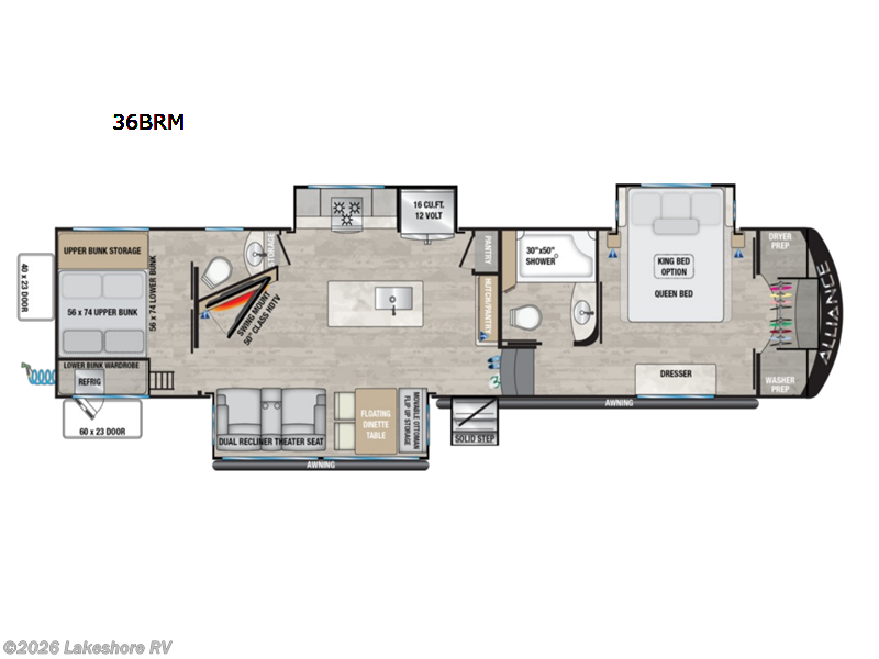 New 2023 Alliance RV Avenue 36BRM available in Muskegon, Michigan