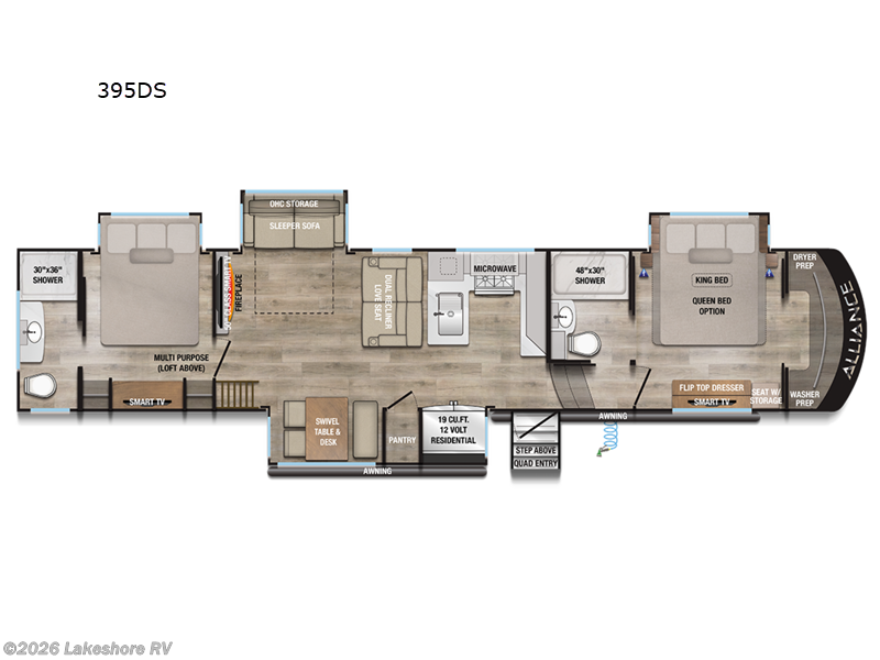 New 2025 Alliance RV Paradigm 395DS available in Muskegon, Michigan