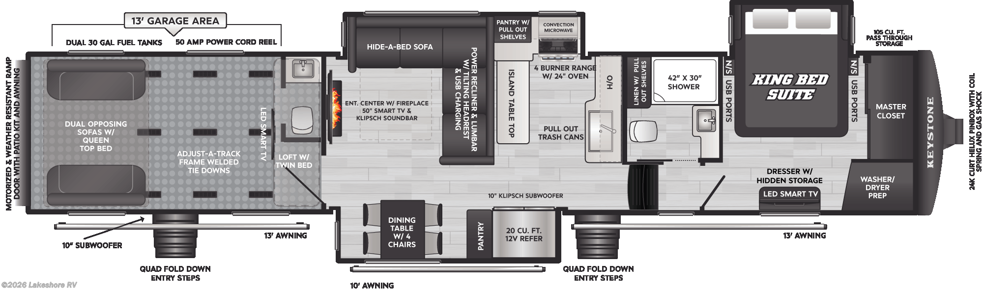 New 2026 Keystone Raptor 441HB available in Muskegon, Michigan