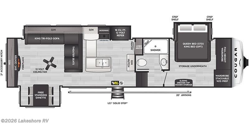 New 2026 Keystone Cougar 320RDS available in Muskegon, Michigan
