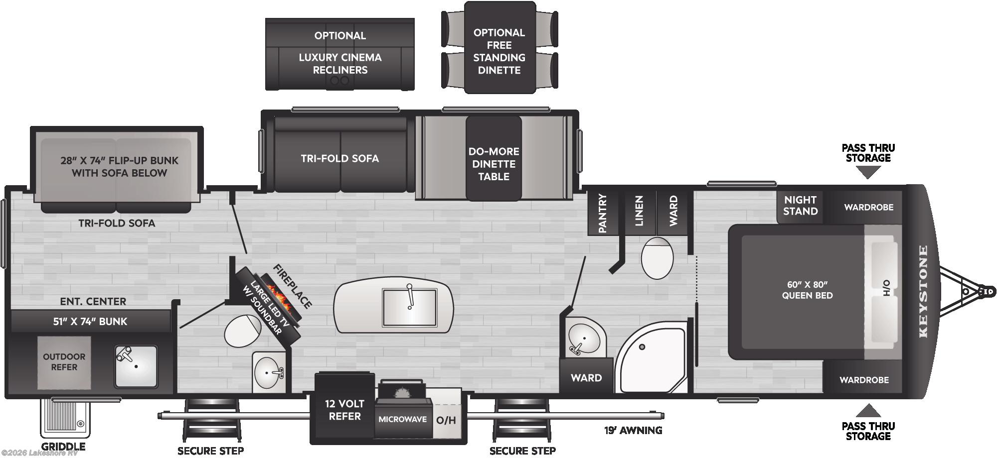 New 2026 Keystone Passport 3300BK available in Muskegon, Michigan