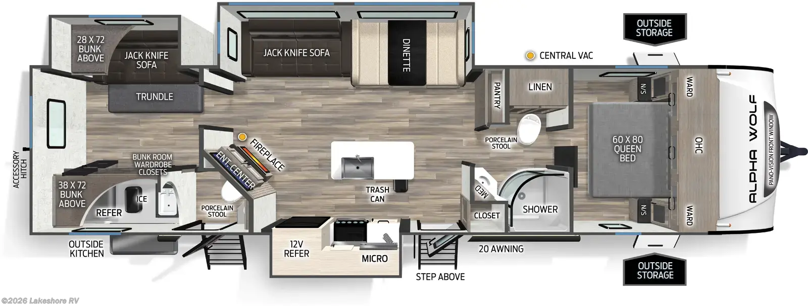 New 2026 Forest River Cherokee Alpha Wolf 33BH available in Muskegon, Michigan