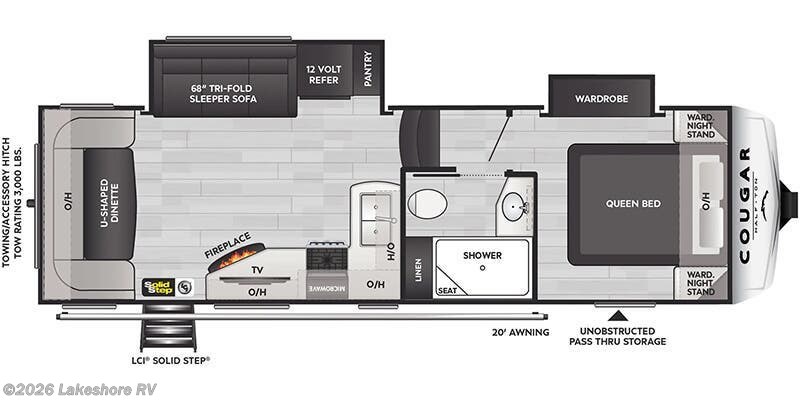 New 2026 Keystone Cougar Half-Ton 24RDS available in Muskegon, Michigan