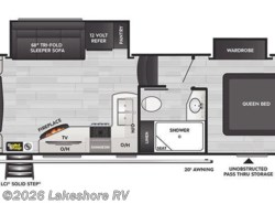 New 2026 Keystone Cougar Half-Ton 24RDS available in Muskegon, Michigan