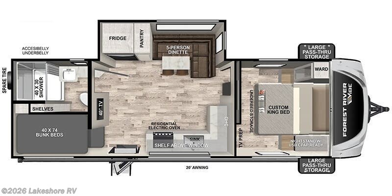 New 2025 Forest River Vibe 2500DB available in Muskegon, Michigan