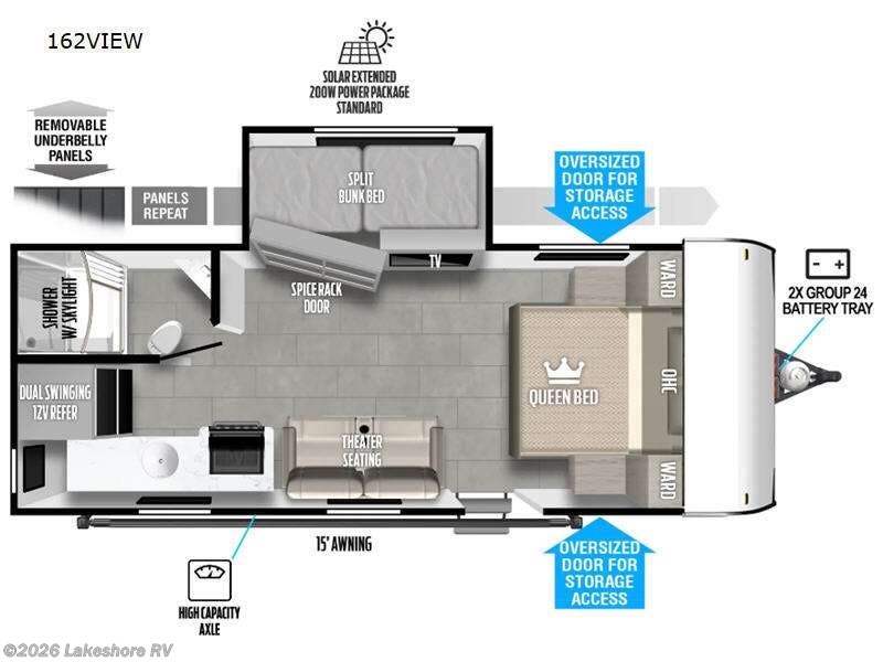 New 2024 Forest River Wildwood FSX 162VIEW available in Muskegon, Michigan
