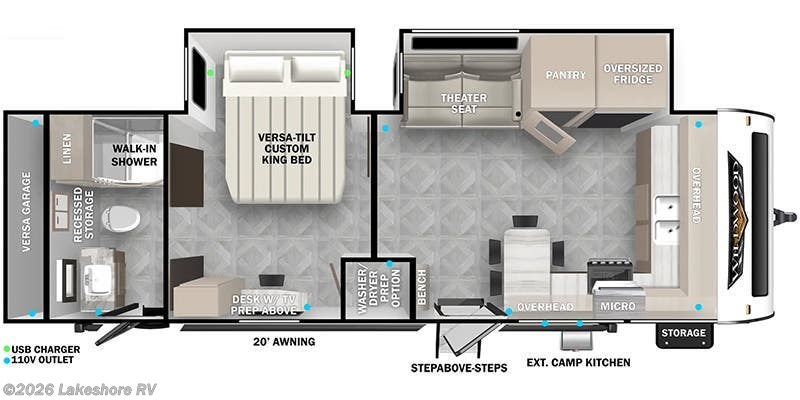 New 2024 Forest River Wildwood 28FKG available in Muskegon, Michigan