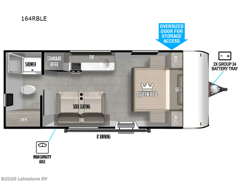 New 2024 Forest River Wildwood FSX 164RBLE available in Muskegon, Michigan